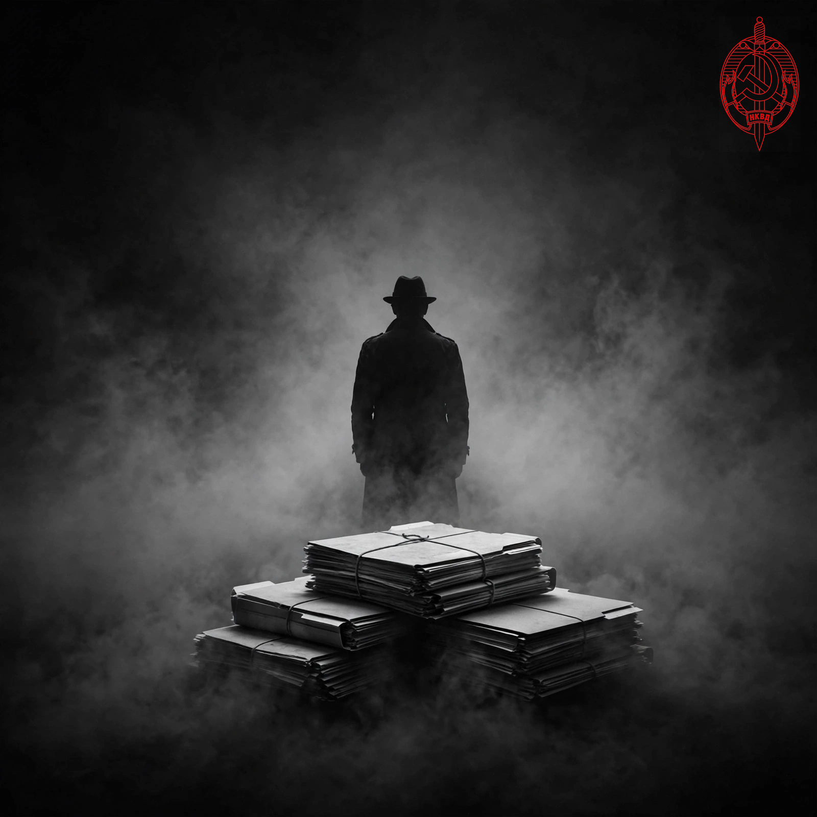 Spooky Shadows S1E02 cover: Bamban town hall and a raided compound in black and white